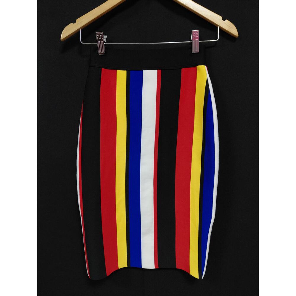 Swank A Posh AD5004 Swank Posh Multicolor Striped Skirt Women Size S